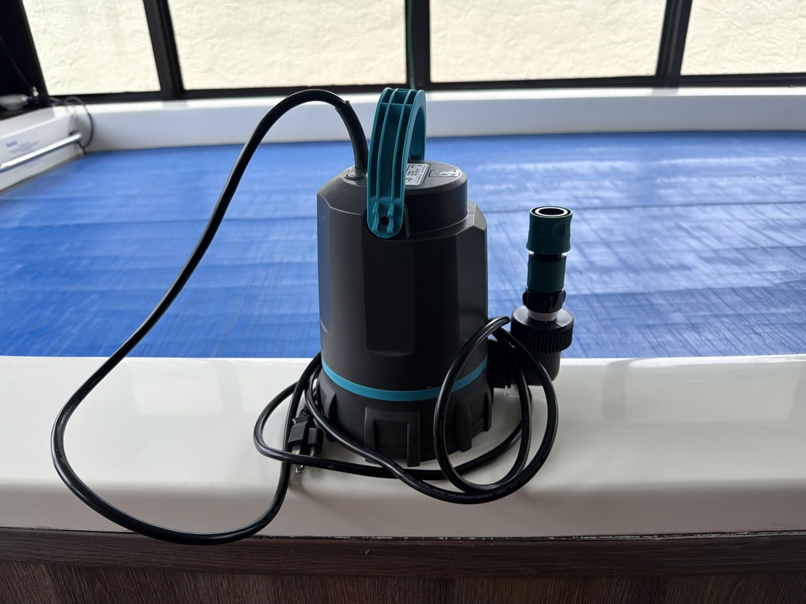 AQUASTRONG 1 HP Sump Pump 4500 GPH Submersible Water Pump for Water Removal | Thermoplastic Utility Pump High Flow Water Removal for Swimming Pool Garden Pond Basement Wells with 10ft Long Power Cord customer photo 1