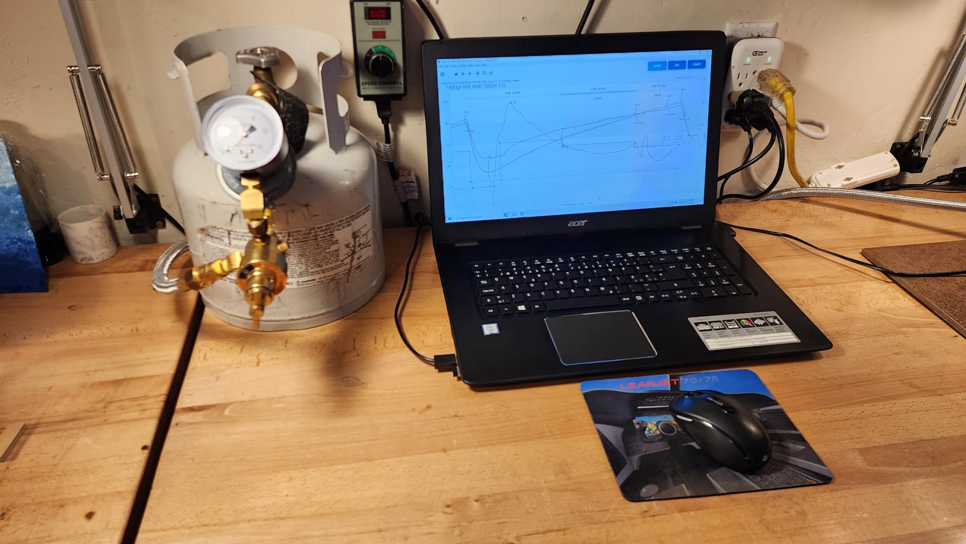 Kaldi Fortis Coffee Roaster with Accessories, 600g Batch, Gas burner is required. (Semi-Convective Type, Dual Data Logger Thermometer) customer photo 2