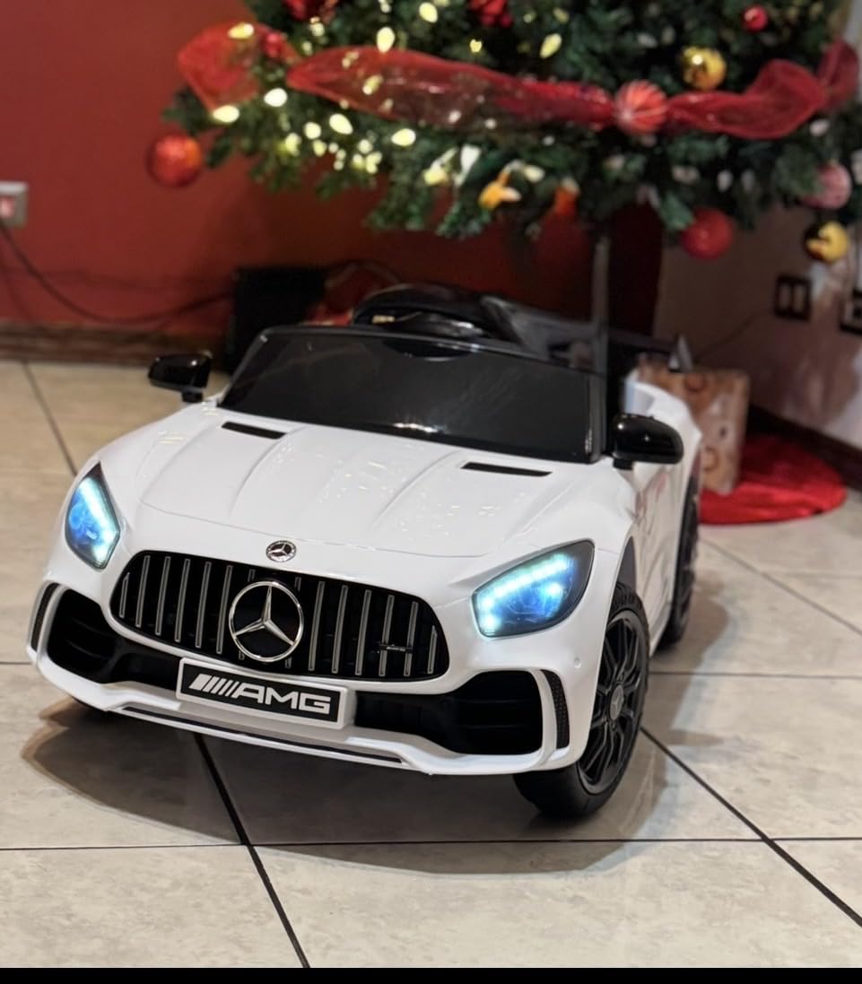 Winado 12V Licensed Mercedes Benz AMG GTR Kids Ride on Electric Car, Black | Electric Vehicle w/Parent Remote, Bluetooth, Wider Seat, LED Lights, Openable Doors, Smooth Start, 3 Speeds customer photo 1