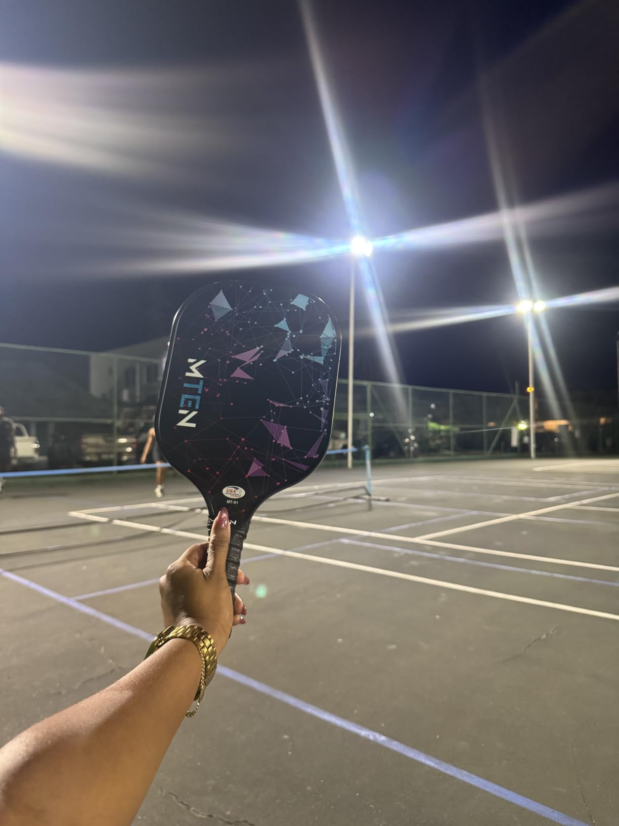 MTEN Pickleball Paddles Set of 2/4/1, USAPA Approved Fiberglass Rackets | Lightweight Set for Men, Women, Beginners & Intermediate customer photo 2