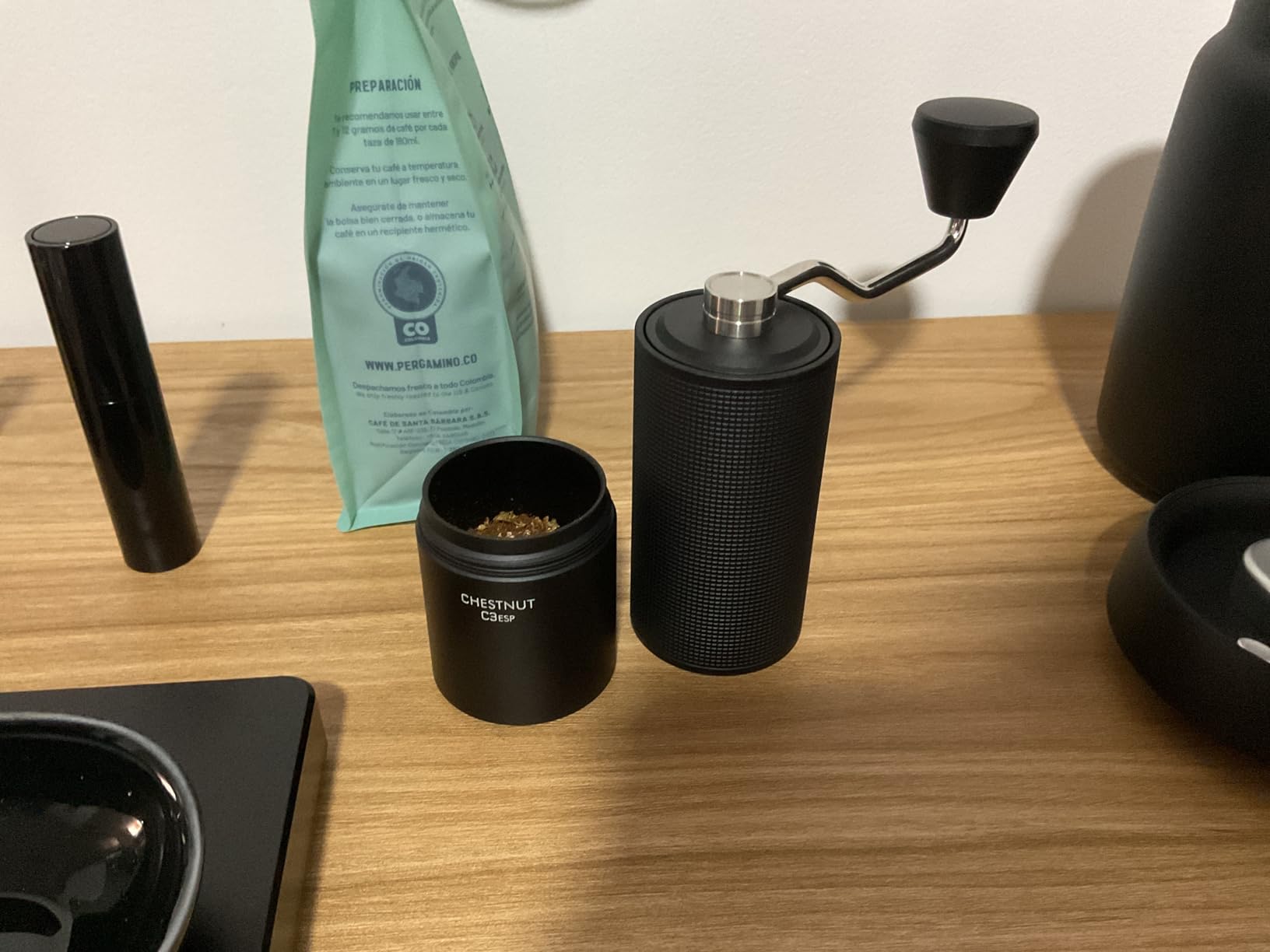 TIMEMORE Chestnut C3 ESP Manual Coffee Grinder, Stainless Steel S2C Portable Conical Burr Hand Coffee Grinder, Adjustable Grind Setting for Espresso to French Press - Black customer photo 1
