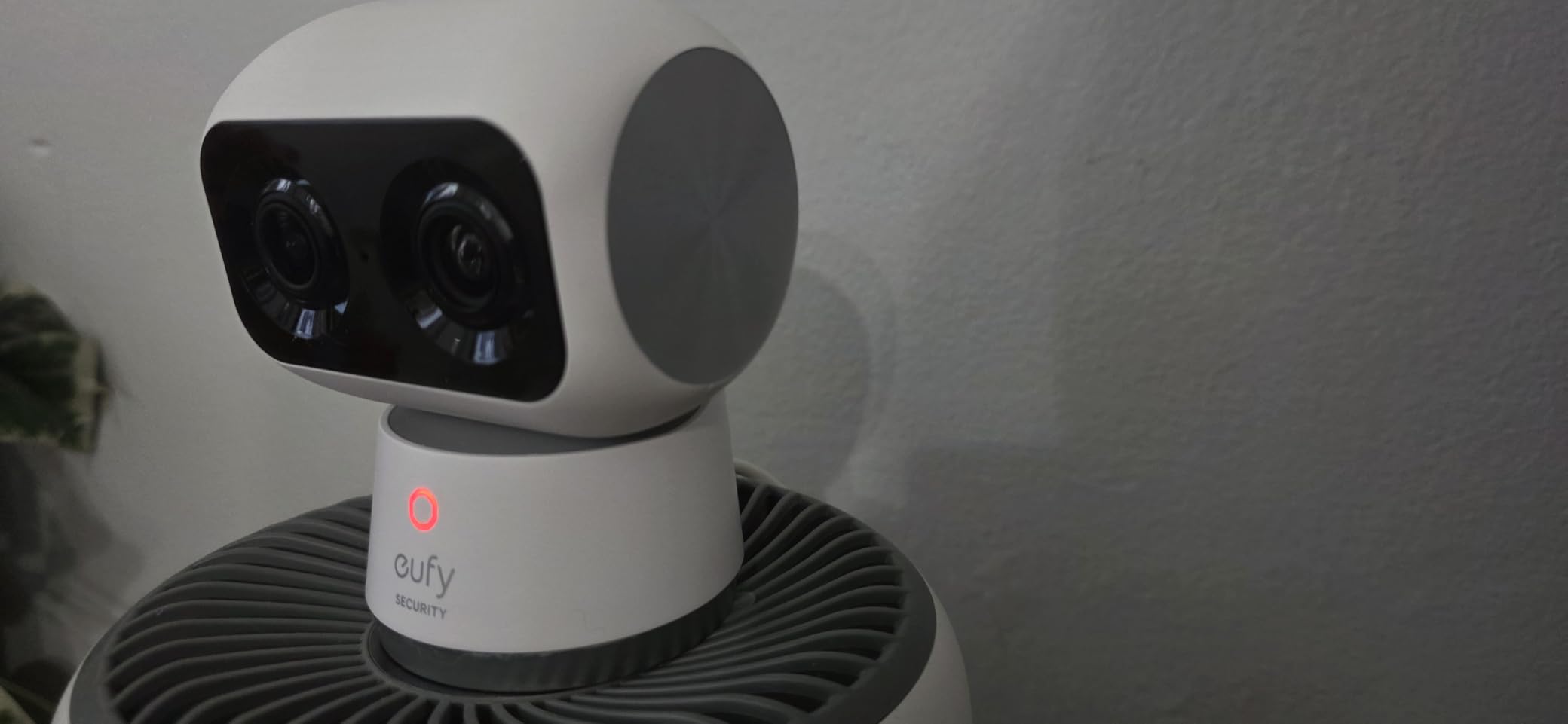eufy Security 4K Indoor Cam S350, No Subscription, Dual Cameras, 8× Zoom | 360° Coverage,Works as a Pet Camera,Nanny/Senior/Baby Monitor,AI Auto-Tracking,Human/Pet/Cry Detection,2.4/5 GHz Wi-Fi customer photo 1
