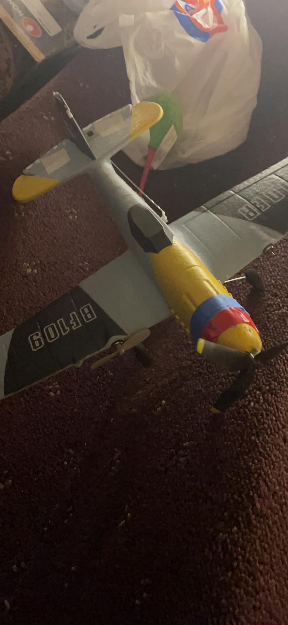 DEERC RC Plane 3 Channel BF-109 Remote Control Airplane Fighter Toys,2.4GHz 6-axis Gyro Stabilizer RTF Glider Aircraft Plane with 2 Batteries,Easy to Fly for Adults Kids Beginners Boys customer photo 1