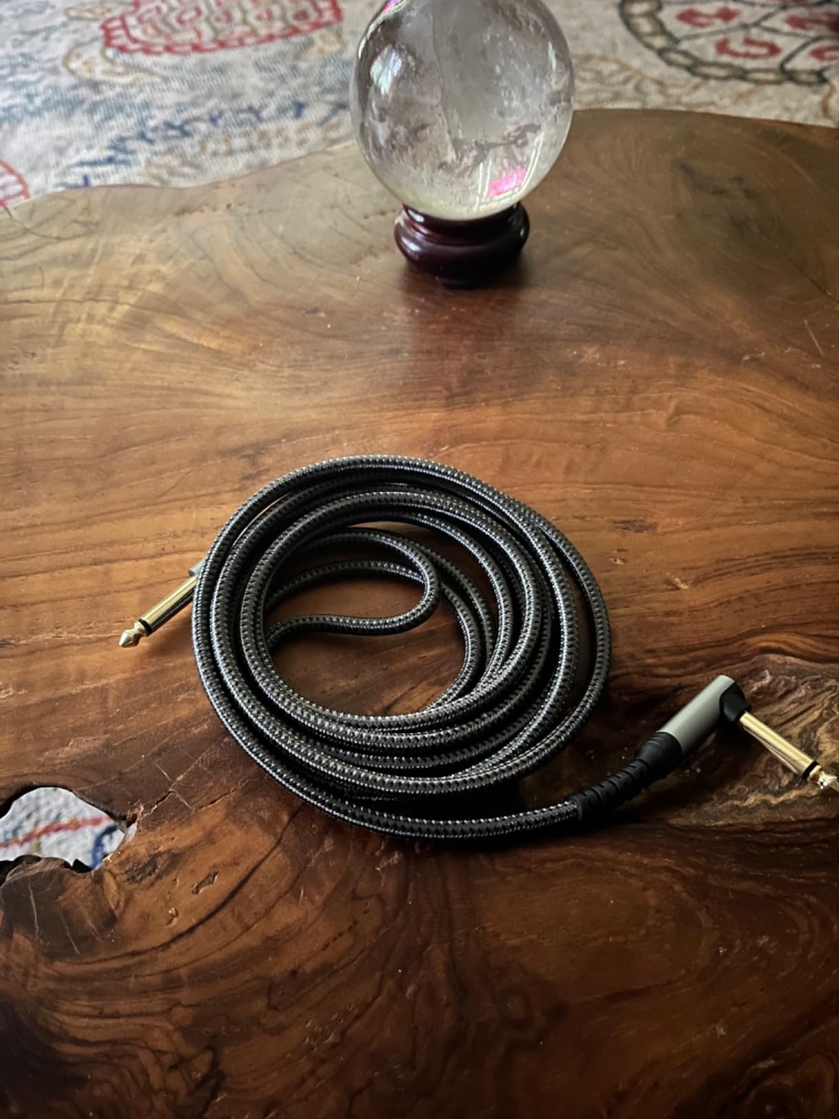 JSAUX Guitar Cable 10 ft, Amp Cord for Electric Guitar/Mandolin/Bass, Pro Audio Instrument Cable with 1/4