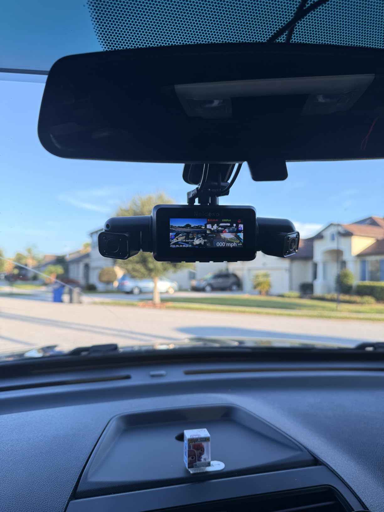 Neideso 360 Dash Cam Front and Rear Inside, 4 Channel Dash Camera for Car | Free 128GB Card, 5GHz WiFi, 4K Dashcam, GPS, Night Vision 3.0, Voice Control, G-Sensor, OTA Upgrade, 24H Parking Mode(N300) customer photo 2