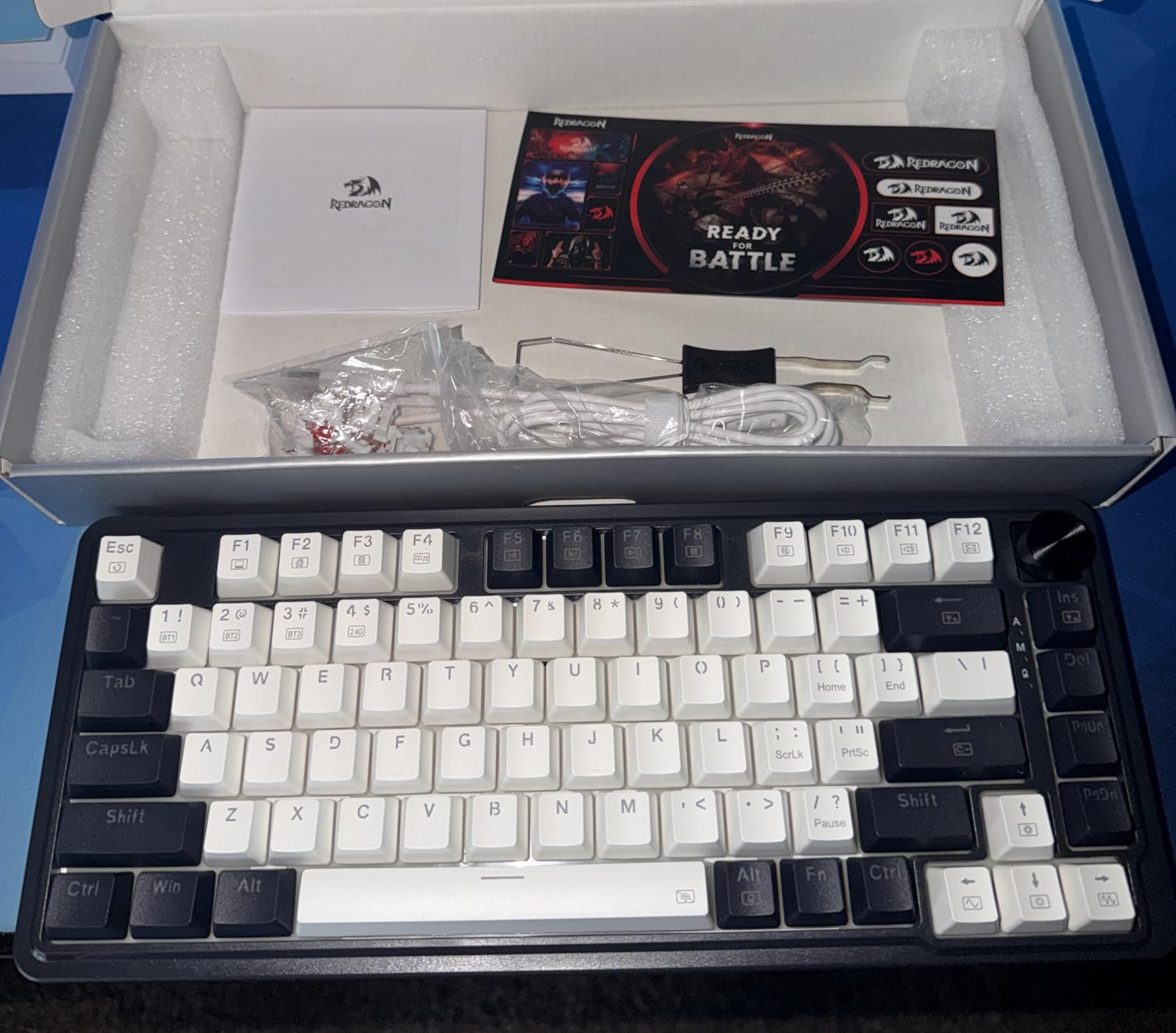 Redragon K673 PRO Wireless 81-Key RGB Gasket Gaming Keyboard, Scroll Knob customer photo 1
