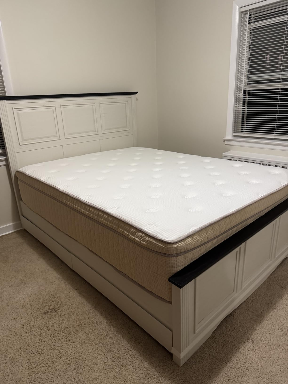BedStory Extra Firm Queen Mattress 12 Inch, Hotel Collection Hybrid Mattresses in a Box with Cooling Gel & Pocket Springs for Back Pain Relief and Couples, CertiPUR-US Certified, Fiberglass-Free customer photo 1