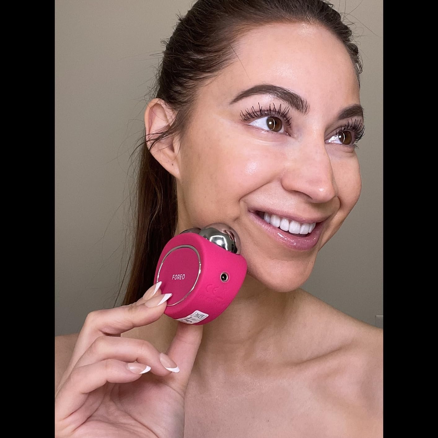 FOREO Bear 2 Advanced Lifting Toning Microcurrent Facial Device - Evergreen | Face Sculpting Tool, Firm & Contour, Non-Invasive, Increases Skin Care Absorption customer photo 1