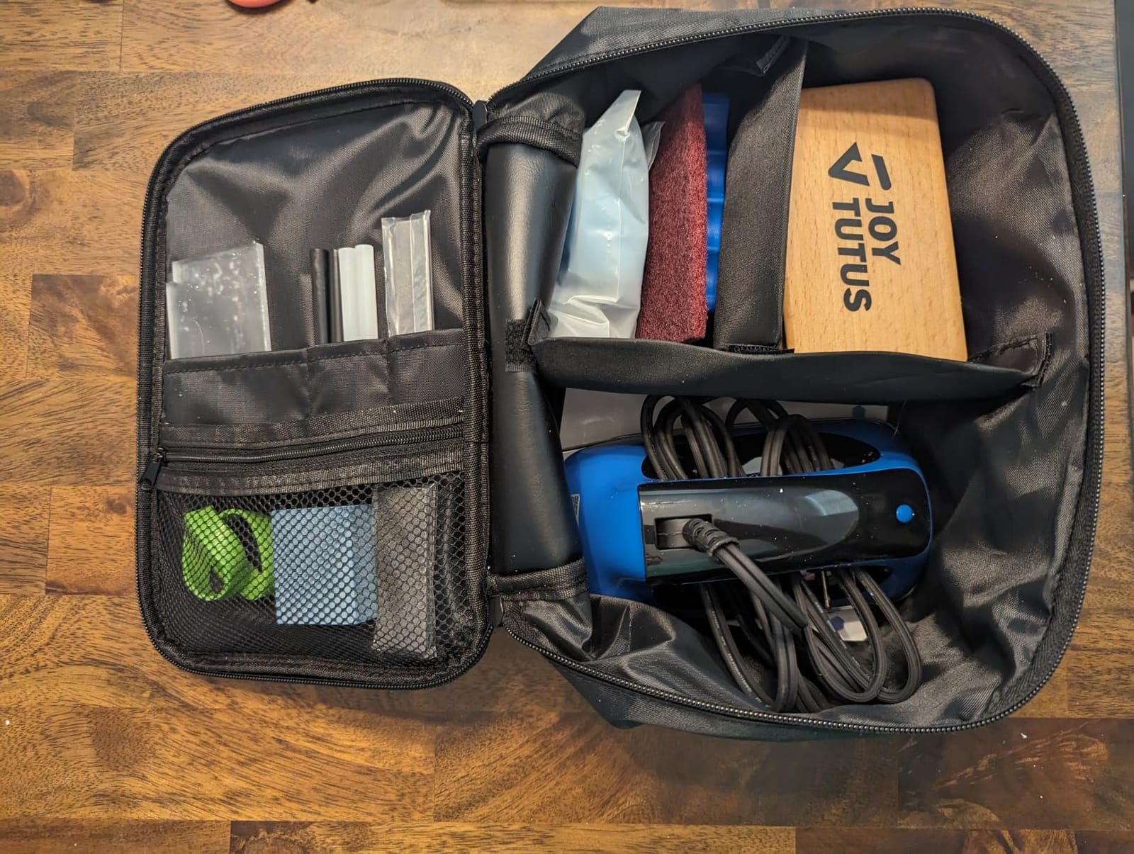 JOYTUTUS Professional Ski & Snowboard Tuning and Waxing Kit - Complete All-in-One Set with Wax Iron, All Temperature Wax, Edge Tuner, Brush, Scraper, P-Tex customer photo 1