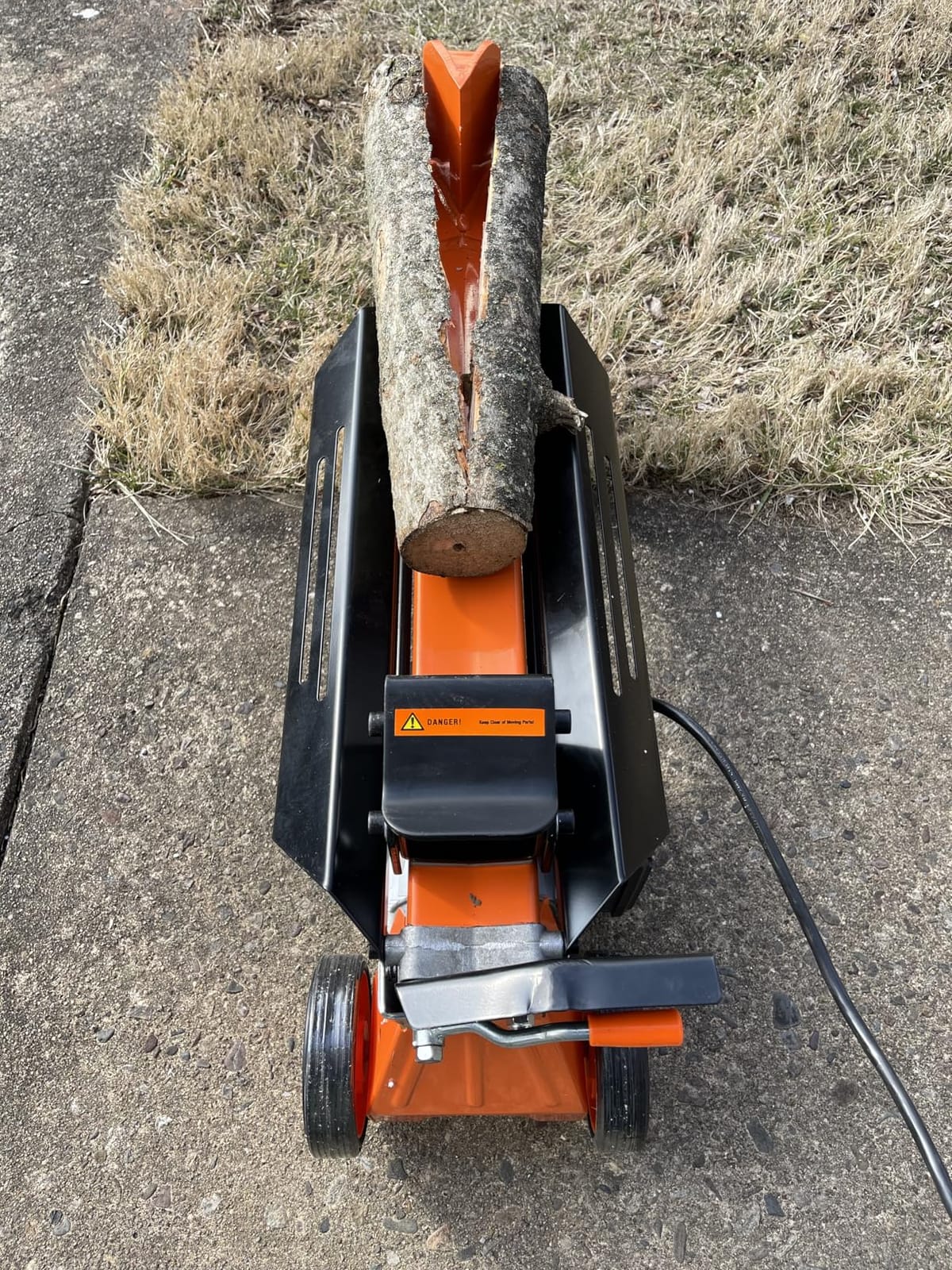 PROYAMA 7T Electric Log Splitter, 15A Motor Wood Splitter with Cross Wedge | Firewood Splitting Machine with Hydraulic Ram for Home Heating, and Yard Maintenance customer photo 2