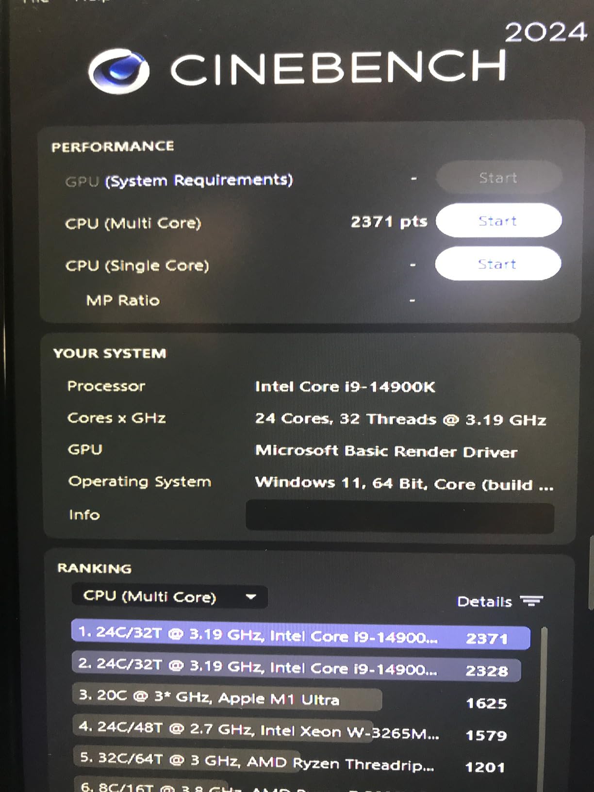 Intel Core i9-14900K Desktop Processor customer photo 1