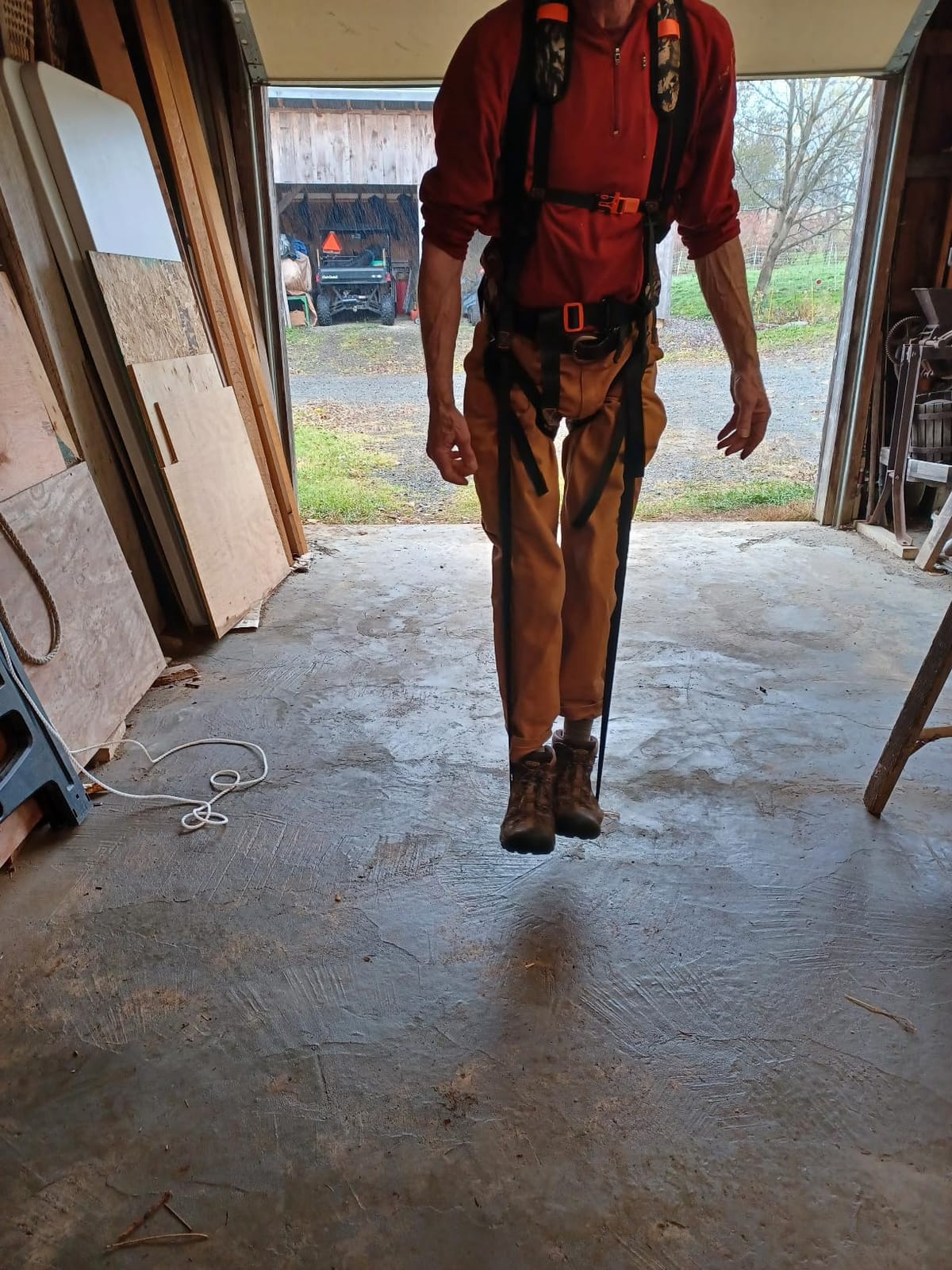 Kalkal Tree Stand Harness, Hunter Safety System with Whistle Aid, Adjustable Lightweight Hunting Harness for Hunting M/L/XL customer photo 2