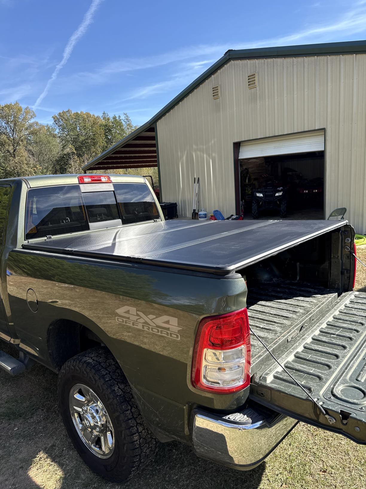 Hard Folding Truck Bed Tonneau Cover Compatiable with Dodge Ram 1500 Classic&New(2002-2026) 2500&3500(2003-2026) 6.4 ft Standard Box w/o Rambox, Tri Fold Style customer photo 1