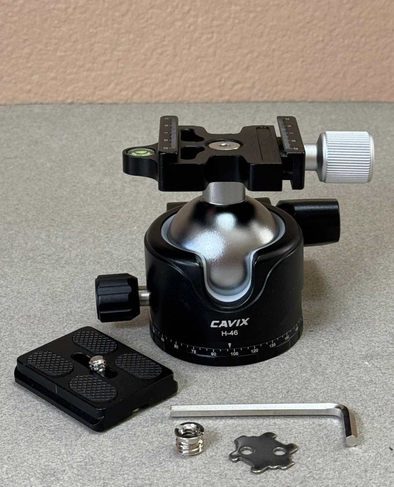 CAVIX Tripod Ball Head with 1/4 Arca Swiss Quick Release Plate Aluminium Tripod Ball Head Mount Large Ball customer photo 2