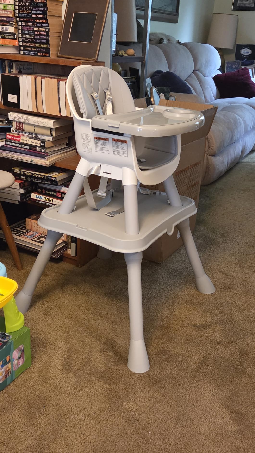 UNISWAN 6 in 1 Baby High Chair, Highchair for Babies and Toddlers | Convertible Highchair, Booster Seat, 5-Point Harness, Kids Learning Table & Chair customer photo 1