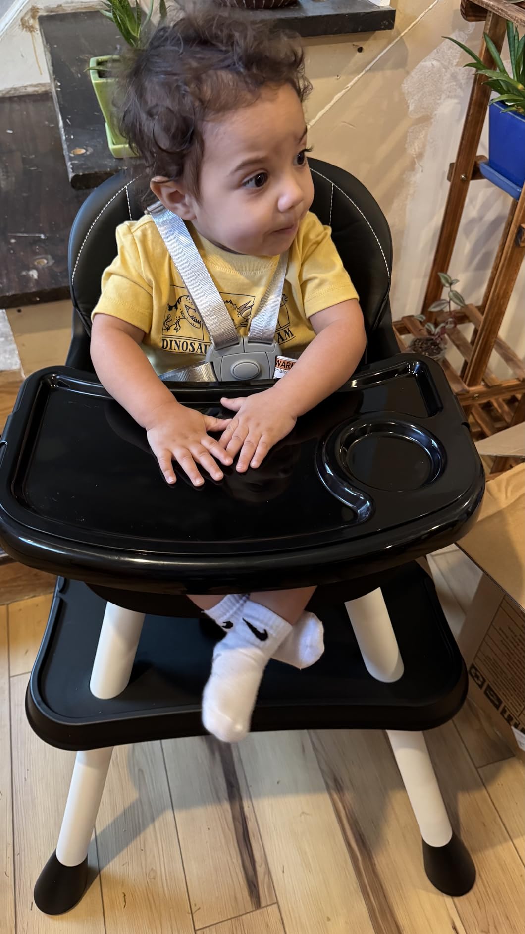 UNISWAN 6 in 1 Baby High Chair, Highchair for Babies and Toddlers | Convertible Highchair, Booster Seat, 5-Point Harness, Kids Learning Table & Chair customer photo 2