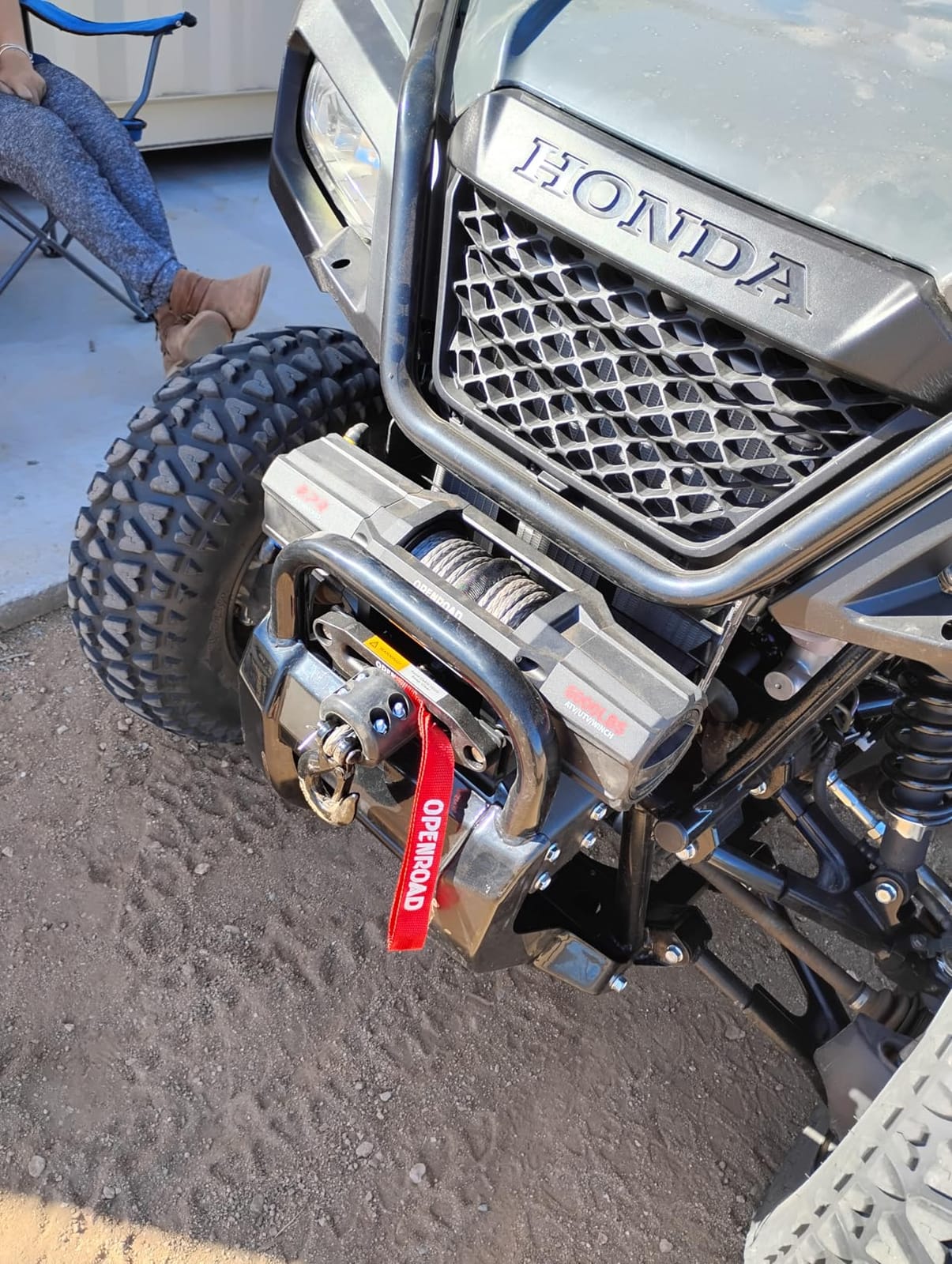 OPENROAD 6000 lbs UTV Winch, waterproof IP67 electric 6k winch with 1/4