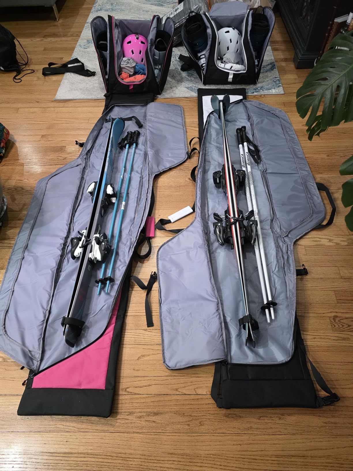 GoHimal Ski Bag & Boot Bag Combo, Padded Ski Carrier | Fits Skis Up to 200CM customer photo 2