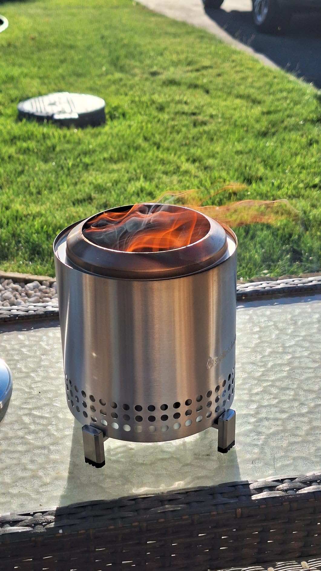 Solo Stove Mesa XL | 7 Inch Tabletop Fire Pit with Stand - Smokeless, Stainless Steel, Wood Burning or Pellet Fueled Portable Bonfire, 2.3lbs customer photo 1