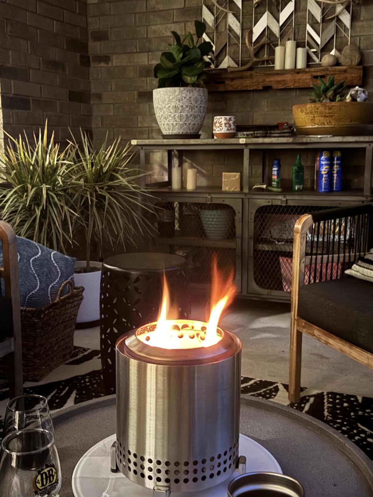 Solo Stove Mesa XL | 7 Inch Tabletop Fire Pit with Stand - Smokeless, Stainless Steel, Wood Burning or Pellet Fueled Portable Bonfire, 2.3lbs customer photo 2