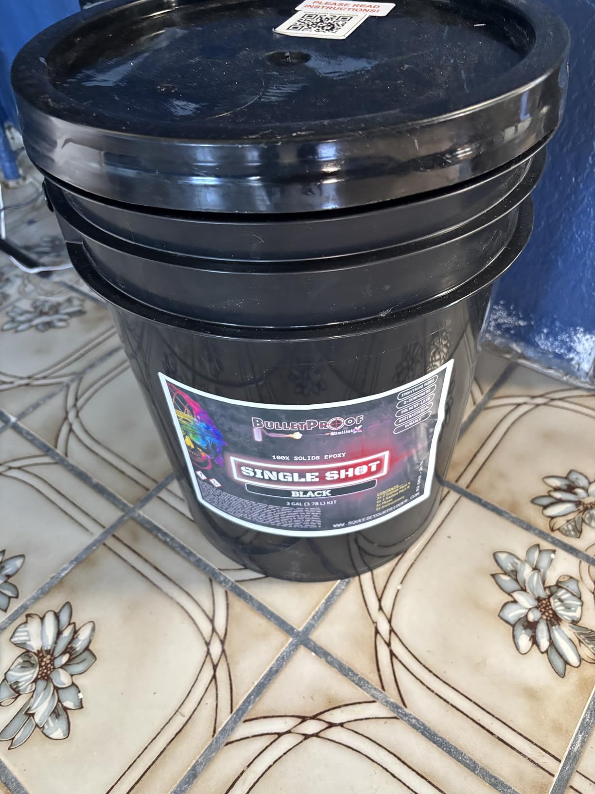 BP Resins: Single Shot 100% Solids Epoxy Resin Kit (3 Gallons) Two Component Gloss Coat Finish - Low VOC customer photo 2