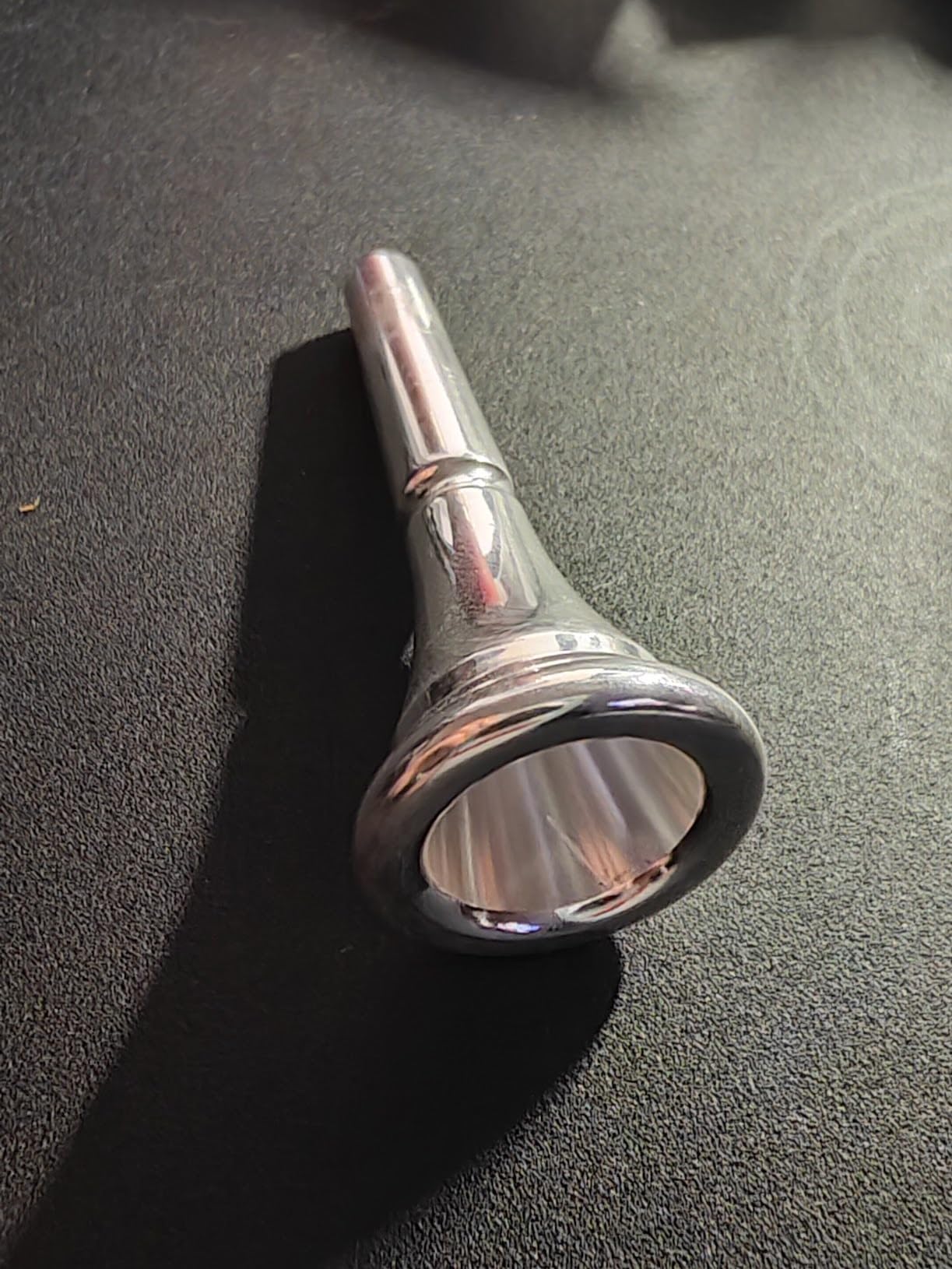 Silver Standard French Horn Mouthpiece for Most French Horns | standard bore size, brass wind instrument fit, student and professional use customer photo 1