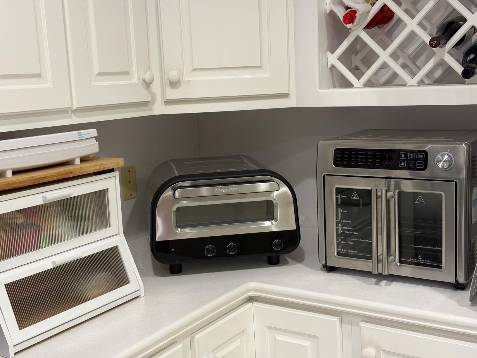 CHEFMAN Indoor Pizza Oven - Makes 12 Inch Pizzas in Minutes, Heats up to 800°F - Countertop Electric Pizza Maker with 5 Touchscreen Presets, Pizza Stone and Peel Included - Stainless Steel customer photo 2