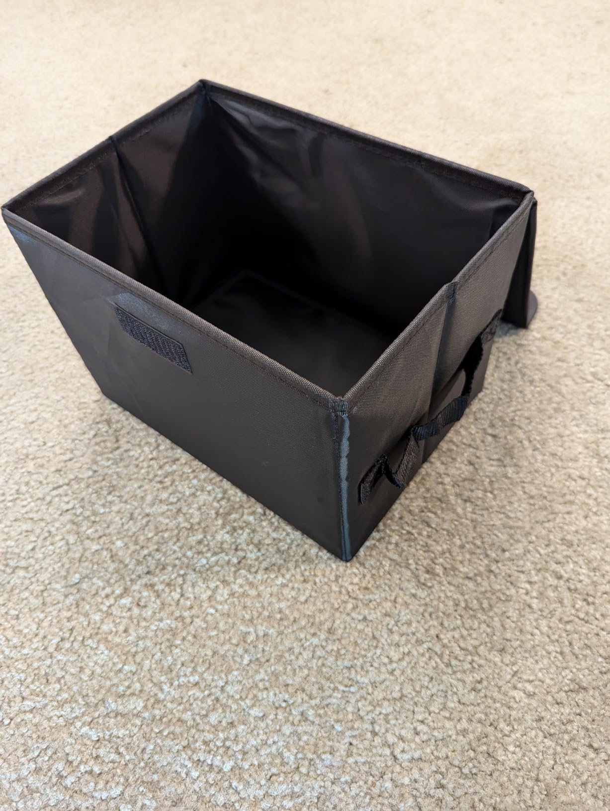 alavisxf xx 7-Inch Vinyl Storage Box, Set of 2 Stackable Case with Lid | Durable Nylon, Hold 120 Records(60 each), LP Record Organizer, Foldable, Portable Handles, for Home Office DJ Setups Travel customer photo 2