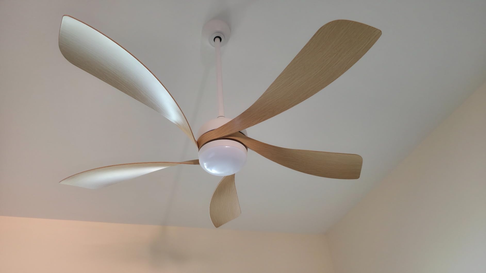 Sofucor 52 Inch Smart Ceiling Fan with Light, 5 ABS Blades, Brown | Alexa/Google Assistant/APP/Remote Control, Reversible DC Motor, Timer, 6 Speeds, 3CCT For Living Room Bedroom Patio Farmhouse customer photo 2