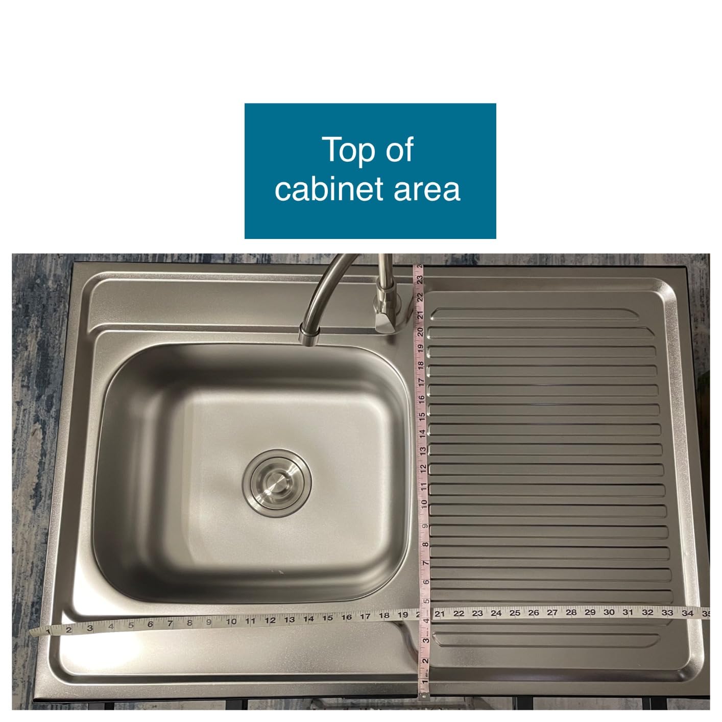 Feasto Modular Outdoor Kitchen Island with Stainless Steel Sink and Faucet | Stainless Steel Sink with Faucet for BBQ Food Prep, Storage Cabinet for Supplies, Modular Design for Outdoor Kitchen customer photo 2