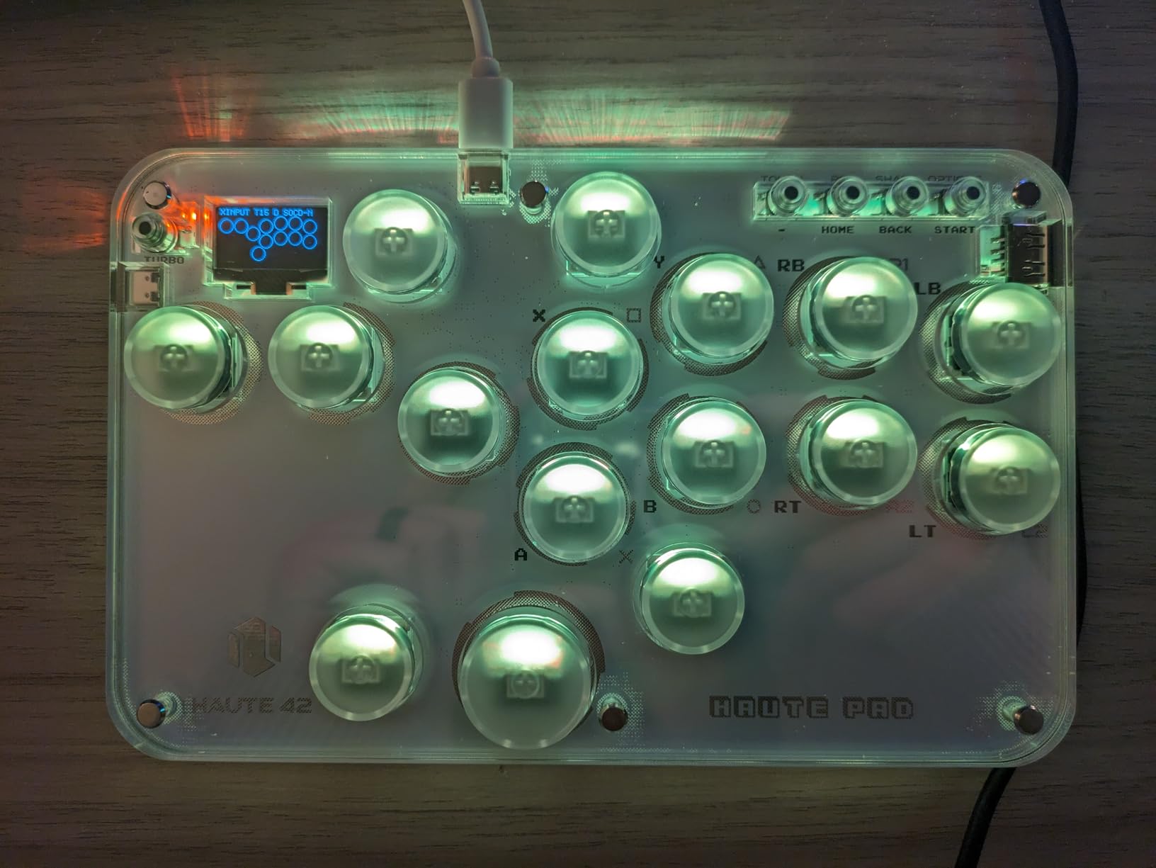 Sehawei Haute42 Arcade Stick 16Keys All-Button Gamerfinger with Custom RGB & Turbo Functions,Arcade Controller Street Fight for PC/Ps3/Ps4/Switch/Steam Game Keyboard-Supports Hot Swap & SOCD customer photo 2