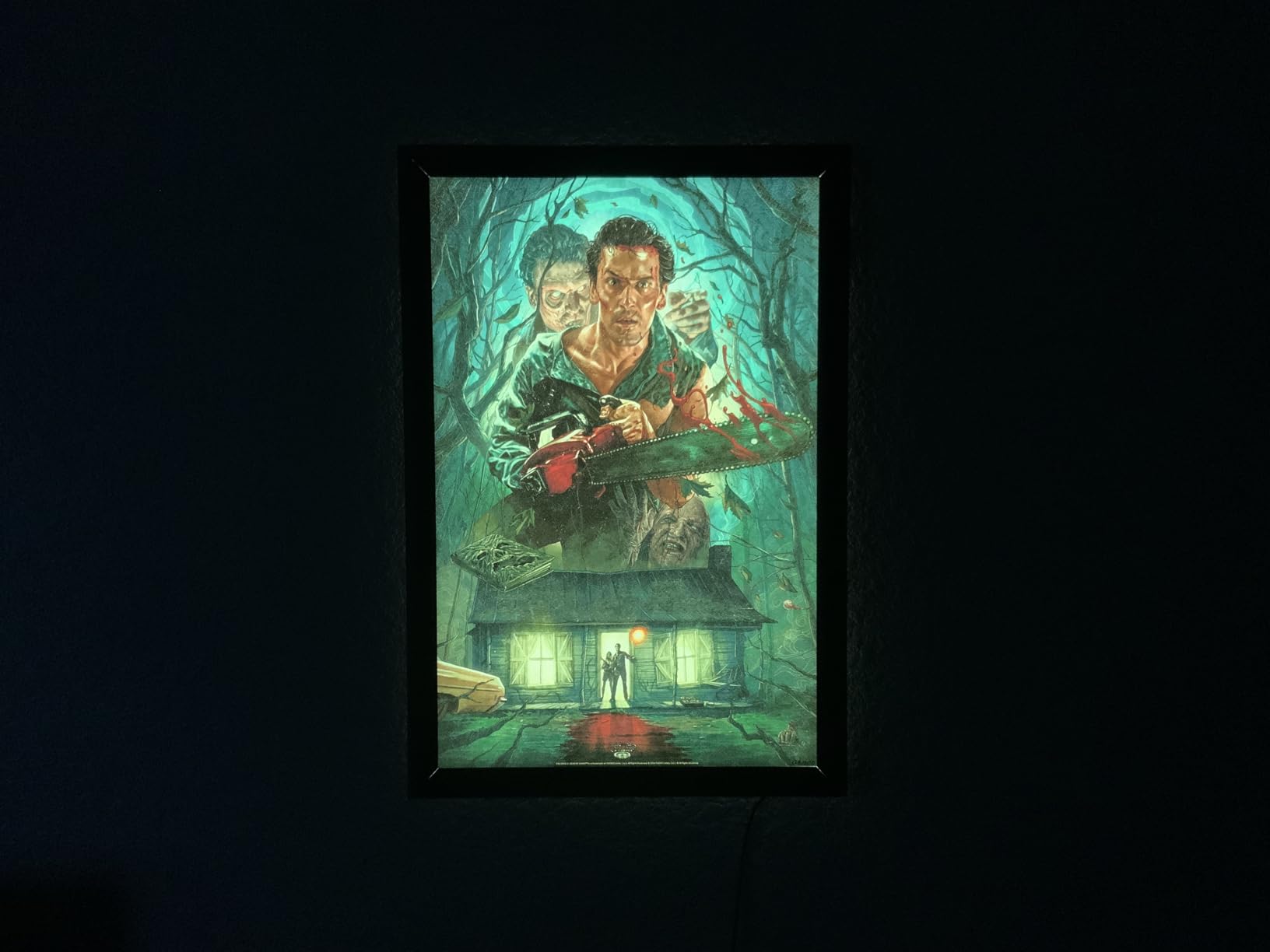 LED Backlit Movie Poster Frame 16x24 Cinema Light Box for Theater Room | Even LED Backlighting, Premium Theater-Style Look, Quick Poster Swaps, Remote Dimmer, Black Anodized Aluminum Frame customer photo 1