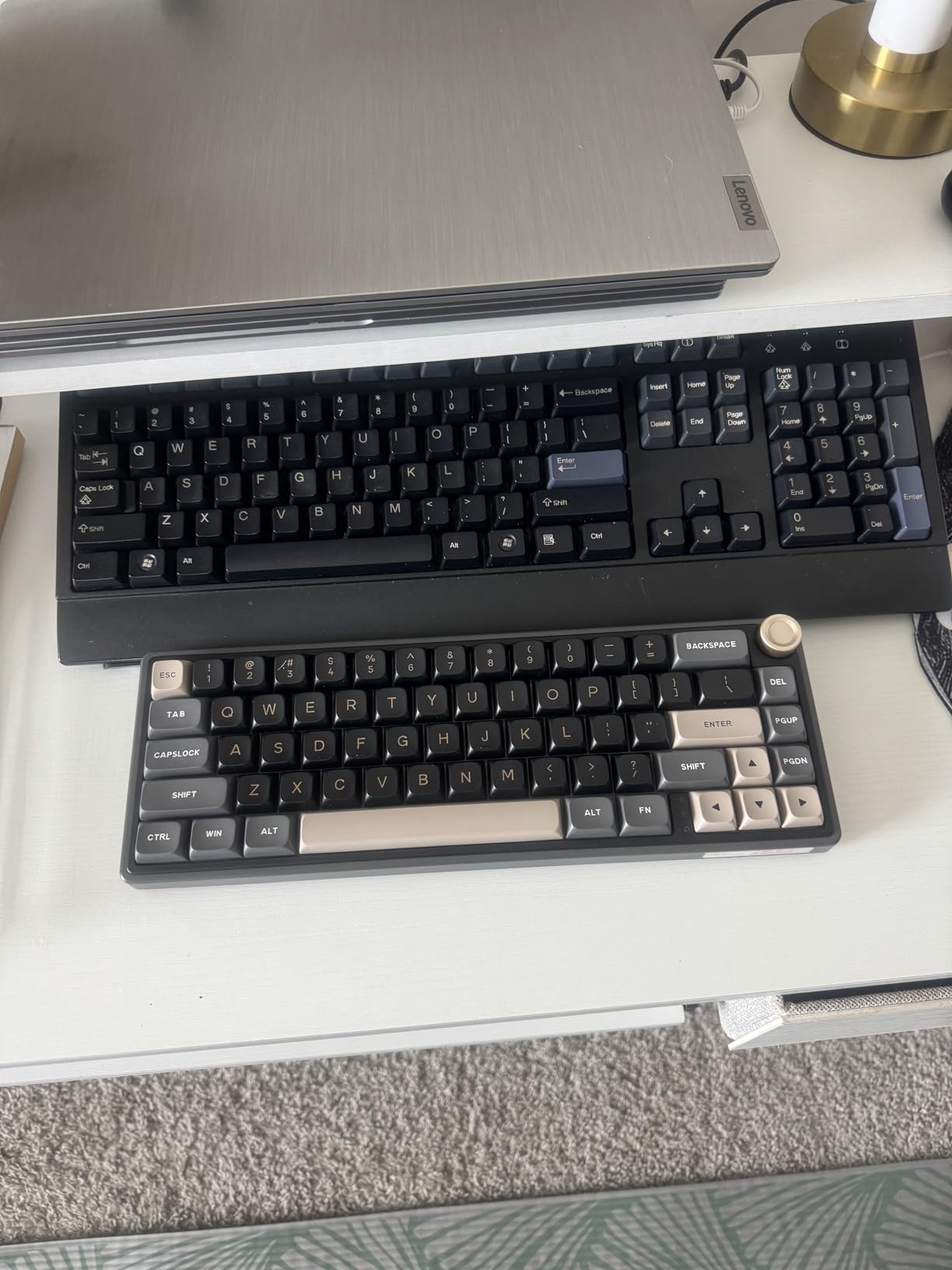 RK ROYAL KLUDGE R65 Wired Mechanical Keyboard, 60% Percent Creamy Gaming Keyboard Gasket Mount RGB Backlit with Programmable Knob, MDA Profile PBT Keycaps, QMK/VIA, Hot Swappable Linear Switch, Cyan customer photo 1