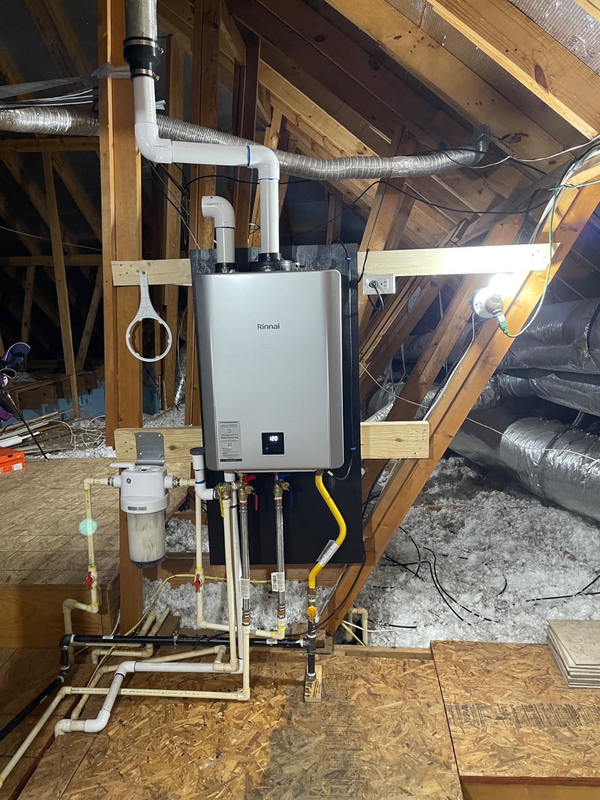 Rinnai RX180iN Condensing Smart Sense Tankless Water Heater | 10 GPM, 180k BTU, Smart Sense Supports Natural Gas or Propane, Indoor/Outdoor Installation, Endless Hot Water customer photo 1