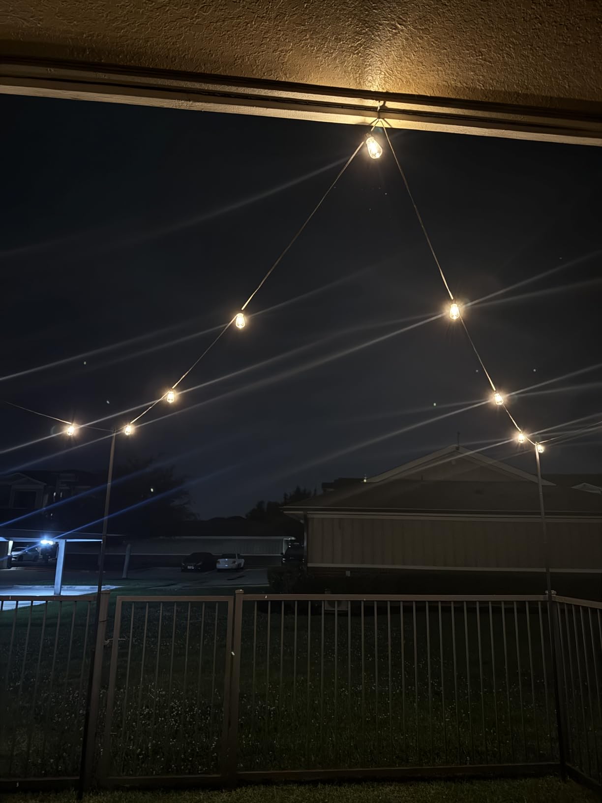 addlon 100FT Outdoor String Lights ST38 LED with Remote Waterproof Dimmable | Shatterproof Replaceable Bulbs, Connectable Hanging Strand for Porch Backyard Patio Garden Deck Outside, Timer, 3 Modes customer photo 2