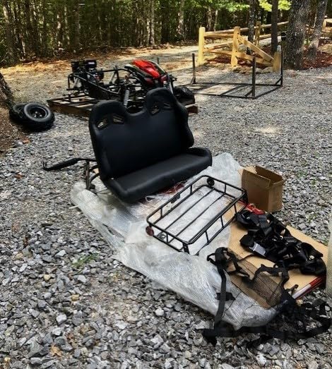 Coleman Powersports GK200 196cc Gas Powered Dual Seat Go-Kart, Reverse Gear, Adjustable Suspension, 275 lbs Maximum Load, Off Road Adventure Vehicle customer photo 2
