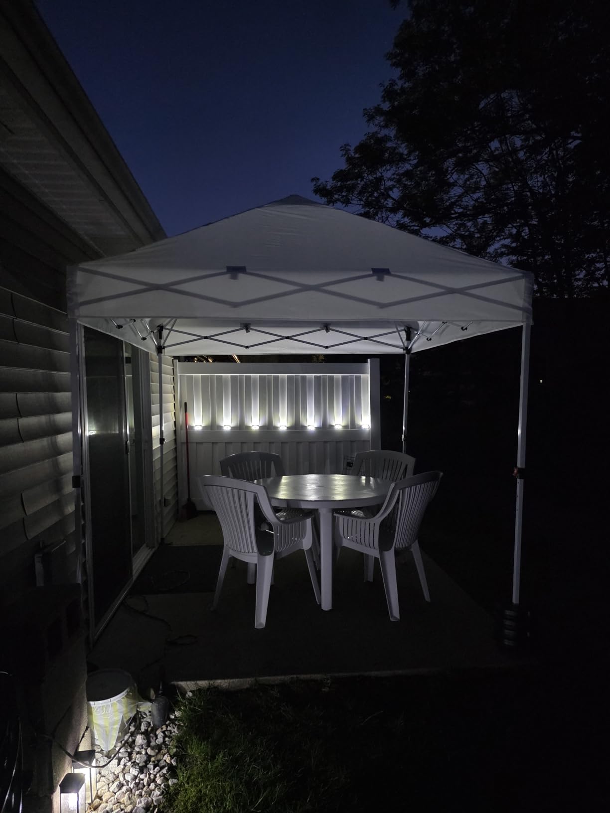 CROWN SHADES Commercial 10x10 Pop Up Canopy, Canopy Tent, White | CENTERLOK 8-Strand, STO-N-Go Bag, 400D Strength Oxford Fabric, Height Adjustment, Trade Shows, Events, Tailgates & Commercial Use customer photo 2
