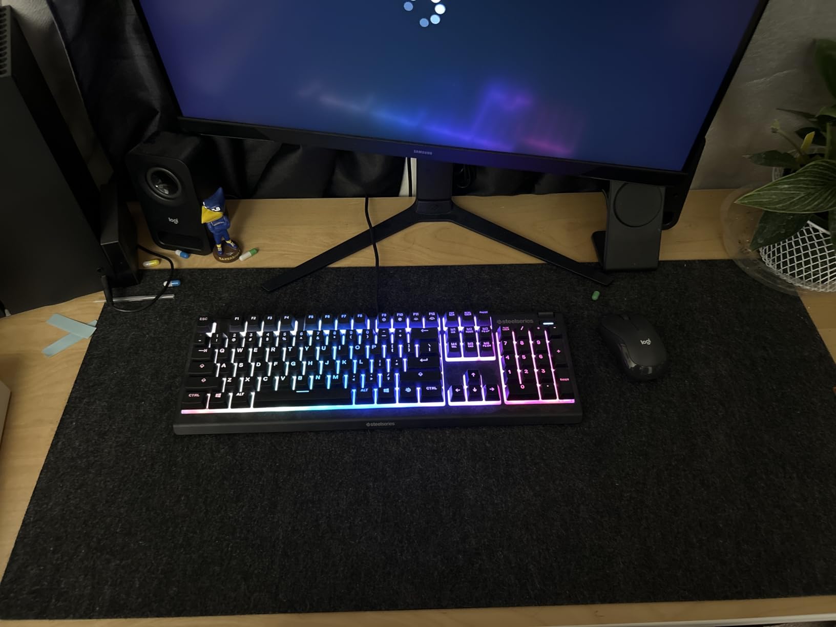Nordik Large Felt Desk Mat - Charcoal - 35 x 17 inch - Full Desk Keyboard Mat - Computer Desk Mat for Keyboard and Mouse Pad - Desktop Mat - Large Felt Desk Pad customer photo 2