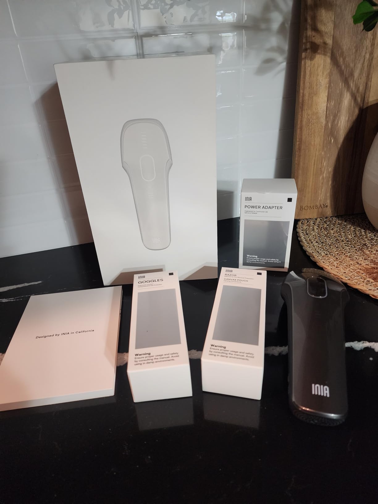 INIA HAUTE Pro Laser Hair Removal with Ice-Cooling Care for Women and Men | Painless at-Home, IPL Hair Remover for Coarse Hair, in Bikini All Body Areas customer photo 2
