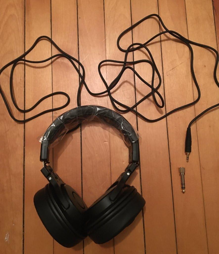 DMH10 Electronic Drums Headphones Wired Over-Ear Studio Headsets | With 50mm Drivers, Immersive Deep Bass, Noise Isolation, 3.5mm Jack 1/4