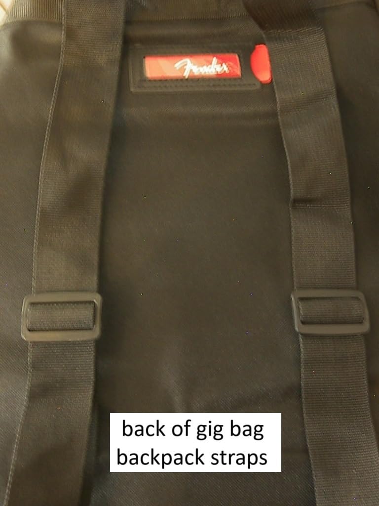 Fender Electric Guitar Gig Bag, Padded Guitar Case with a Comfortable Two-Piece Handle and Ergonomic Backpack Straps, Black customer photo 1