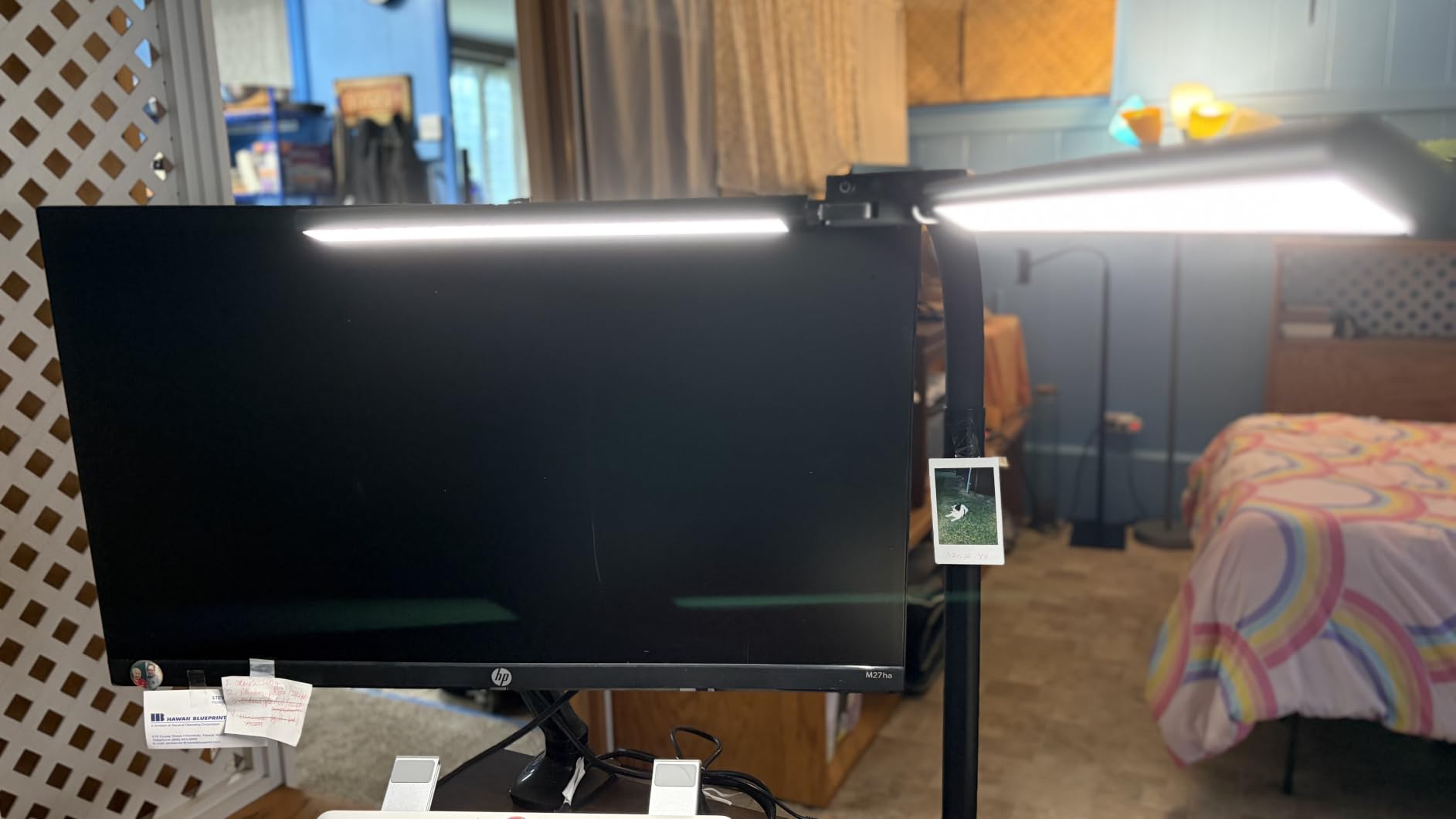 LED Desk Lamp for Home Office - Dimmable Computer Desk Light with Clamp, Modern Architect Task Lamp with Color Changing, Flexible Desktop Lamp with Gooseneck for Monitor, Double Head, Black customer photo 1