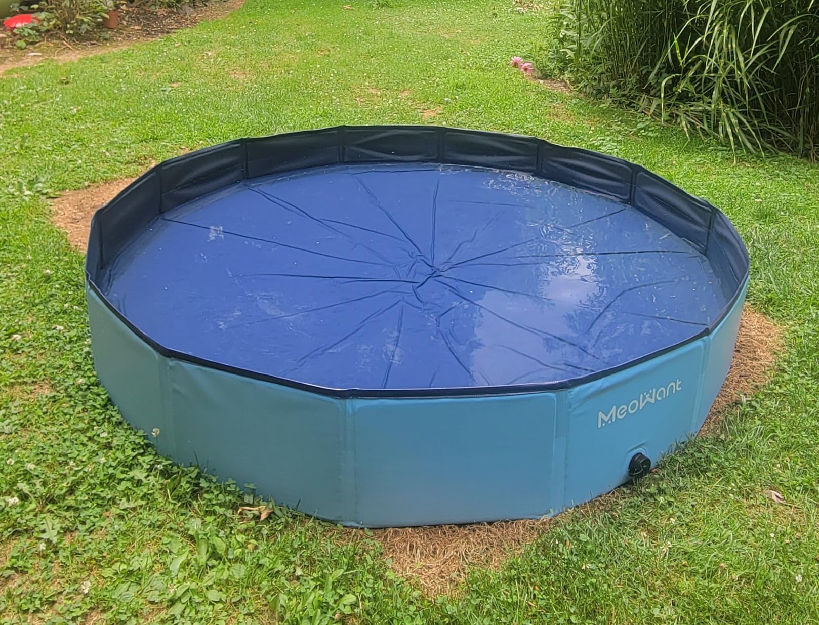 Meowant Extra Large Dog Pool Foldable 97'', Hard Plastic Kiddie Pool | Dog Swimming Pool Collapsible Dog Pet Bath Pool, Portable Deep Dog Pools for Large Dogs (5XL-97'' x 16'') customer photo 2