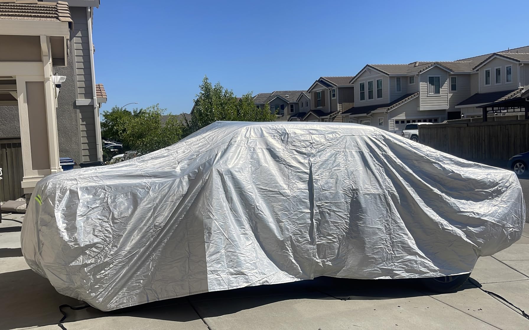 Car Cover Waterproof All Weather for Automobiles, Size A3 (187-198 inch) | Multi-Layer with Zipper Cotton Fit for Toyota Camry, Honda Accord, Ford Mustang, Chevy Camaro/Malibu,Kia Optima/K5 customer photo 1
