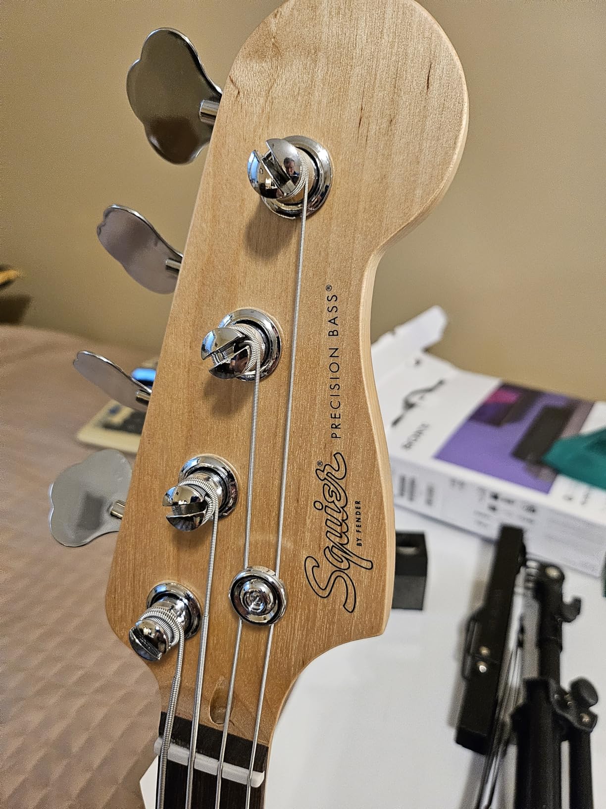 Fender Squier Debut Series Precision Bass Guitar, Beginner Guitar, with 2-Year Warranty, Includes Free Lessons, Dakota Red with Matte Finish customer photo 2