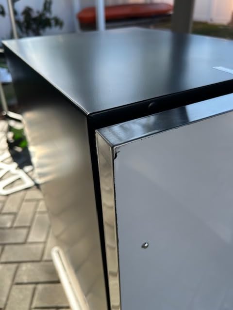 24 Inch Beverage Refrigerator, 180 Cans Undercounter Beverage Fridge with Stainless Steel for Home and Patio Use, Outdoor Refrigerator for Soda, Beer, Wine customer photo 1
