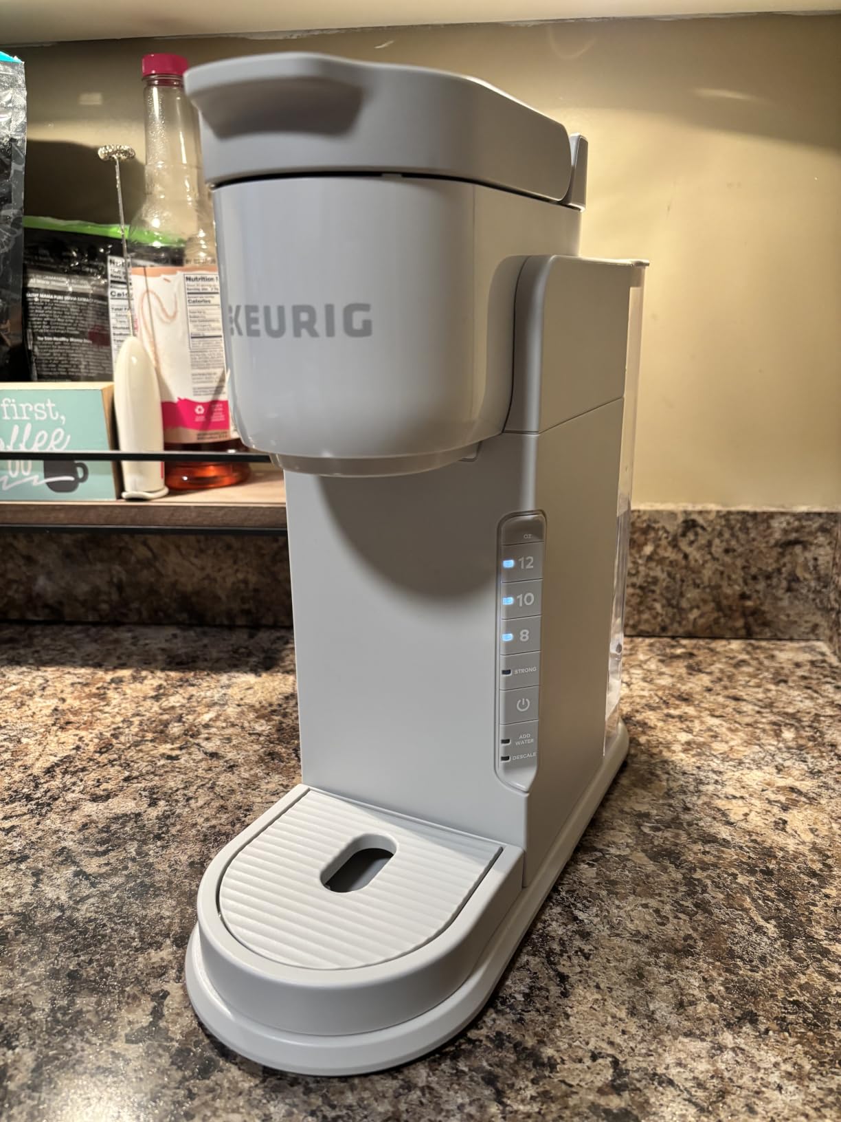Keurig K-Express Single Serve K-Cup Pod Coffee Maker, 3 Brew Sizes, Strong Button Feature, 42oz Removable Reservoir, Warm Stone customer photo 1