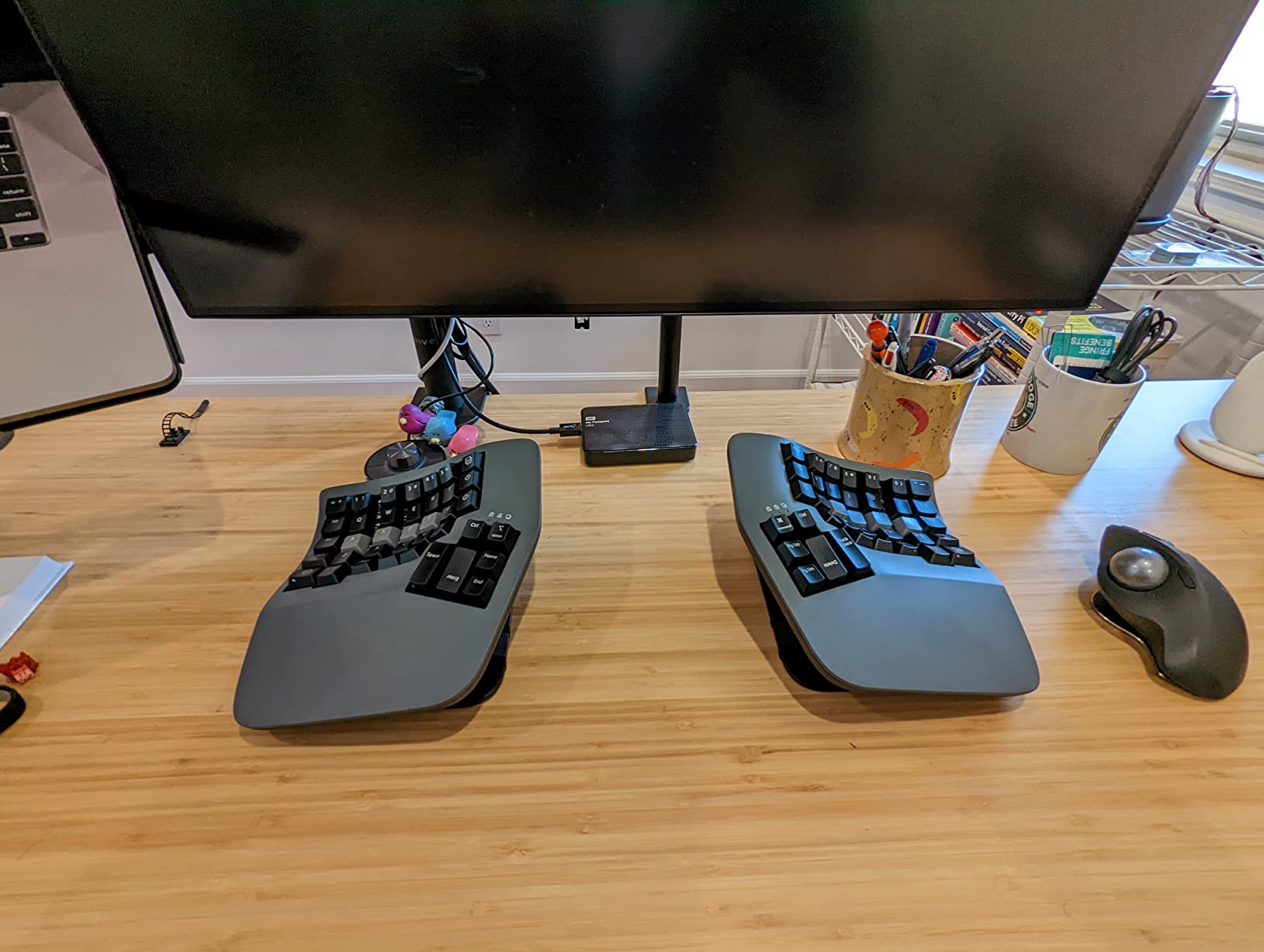 Kinesis Advantage360 Professional Split Ergonomic Keyboard - Bluetooth | Quiet Mechanical Switches | Fully Programmable Open Source | Contoured Shape | Adjustable Tenting | Backlit customer photo 2
