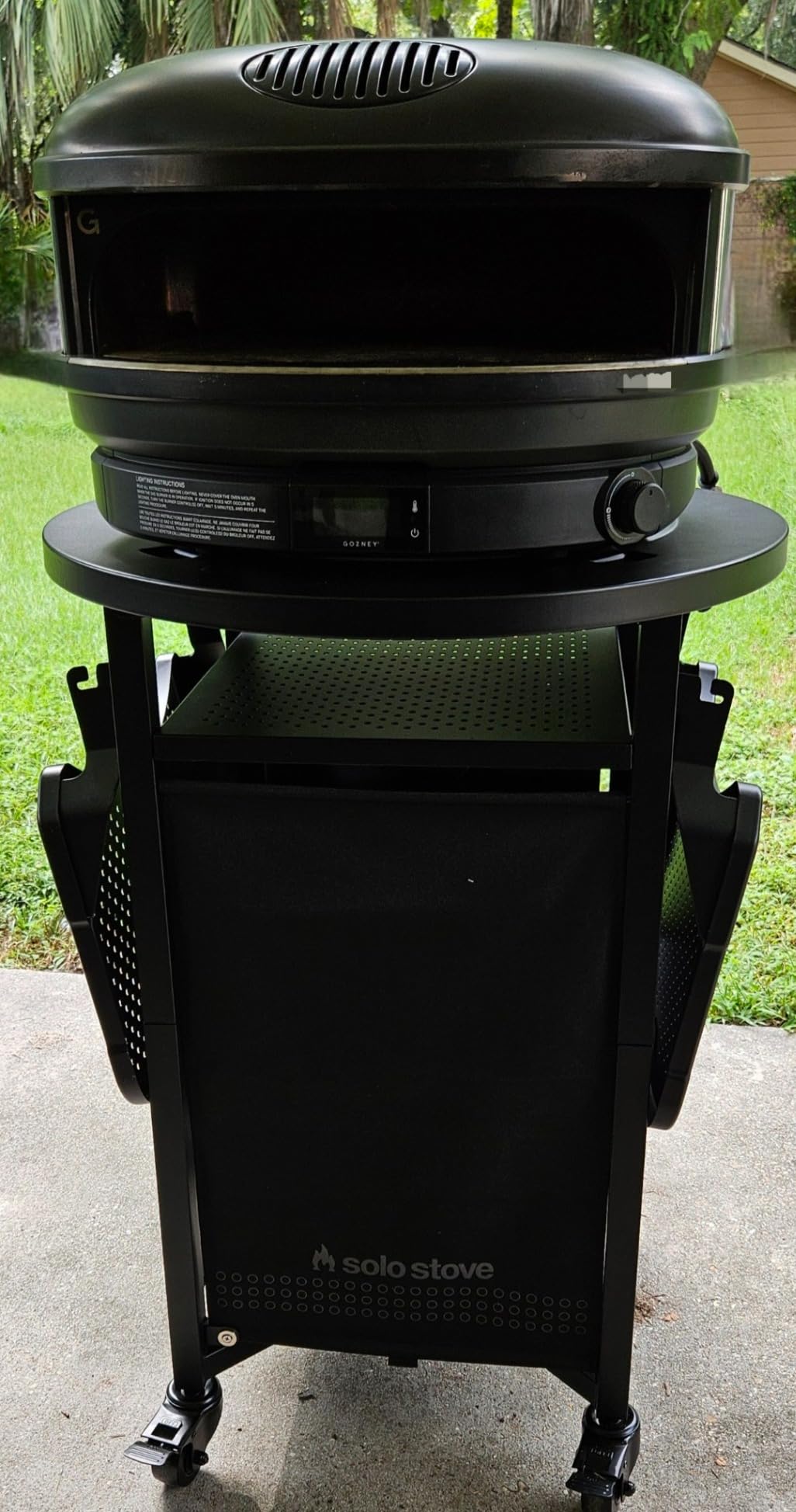Solo Stove Pizza Oven Cart for Outdoor Pi Pizza Ovens | Portable Pizza Oven Table, Compatible with the entire Pi family, Locking Wheels, Foldable Shelves, Steel, Height: 35.75 in, Weight: 43 lbs customer photo 1