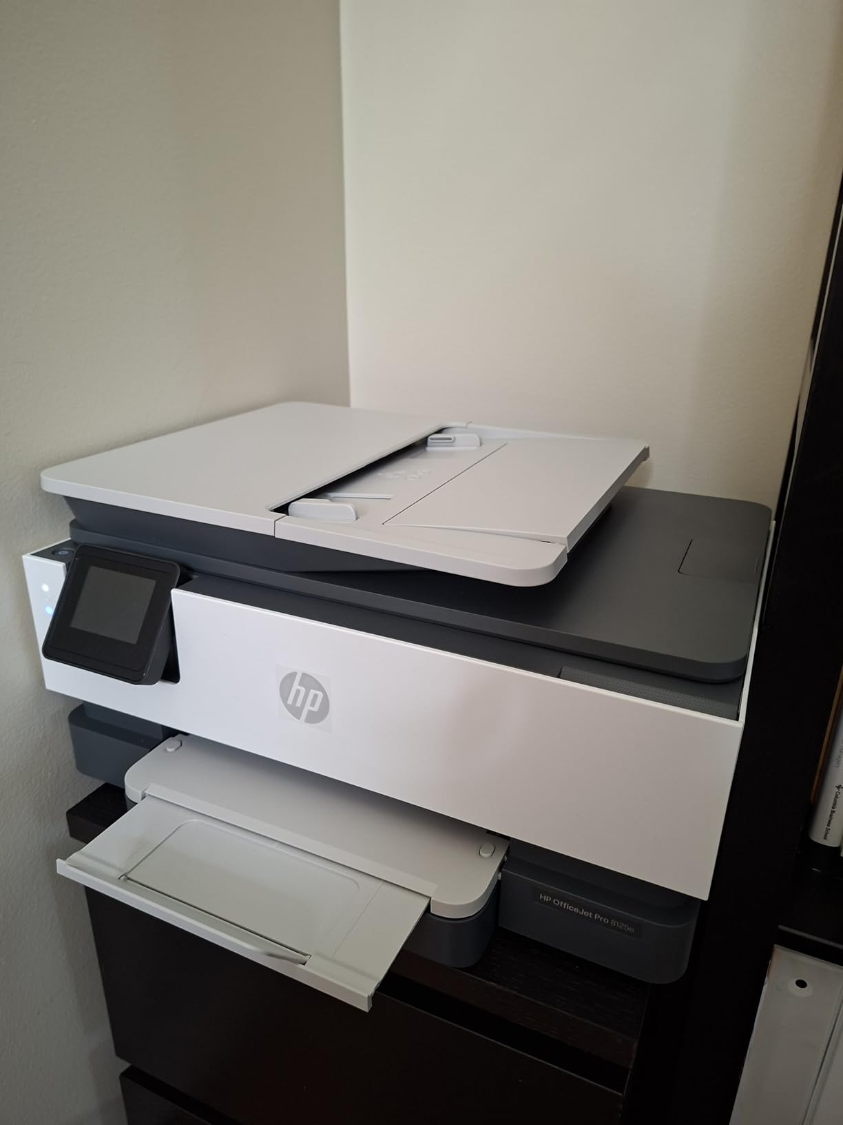 HP OfficeJet Pro 8125e Wireless All-in-One Color Inkjet Printer, Print, scan, Copy, ADF, Duplex Printing Best-for-Home Office, 3 Month Instant Ink Trial Included, AI-Enabled (405T6A) customer photo 1